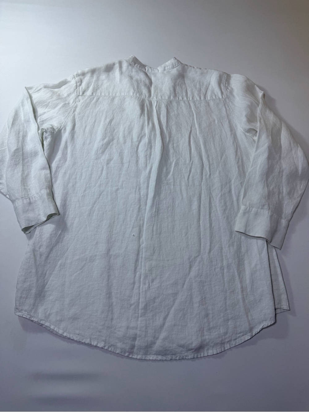 Chico's White 100% Linen Casual Button-Down Shirt Size 3 Women’s XL 16 - Picture 11 of 11